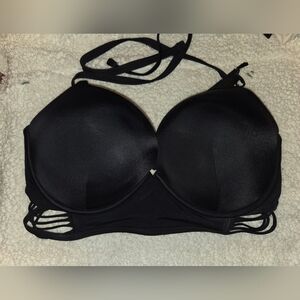 Victoria's Secret: Swim Collection Black Bikini Top 38DD.  NWT.